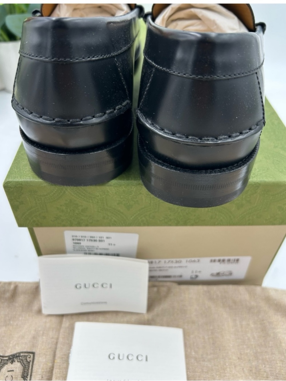 Gucci, GG Supreme tassel loafers size 11.5 fits 12 US made in Italy - Picture 6 of 7